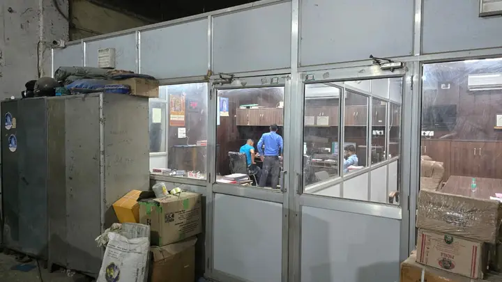 Booking counter at the Shimla Manali Goods Carrier office